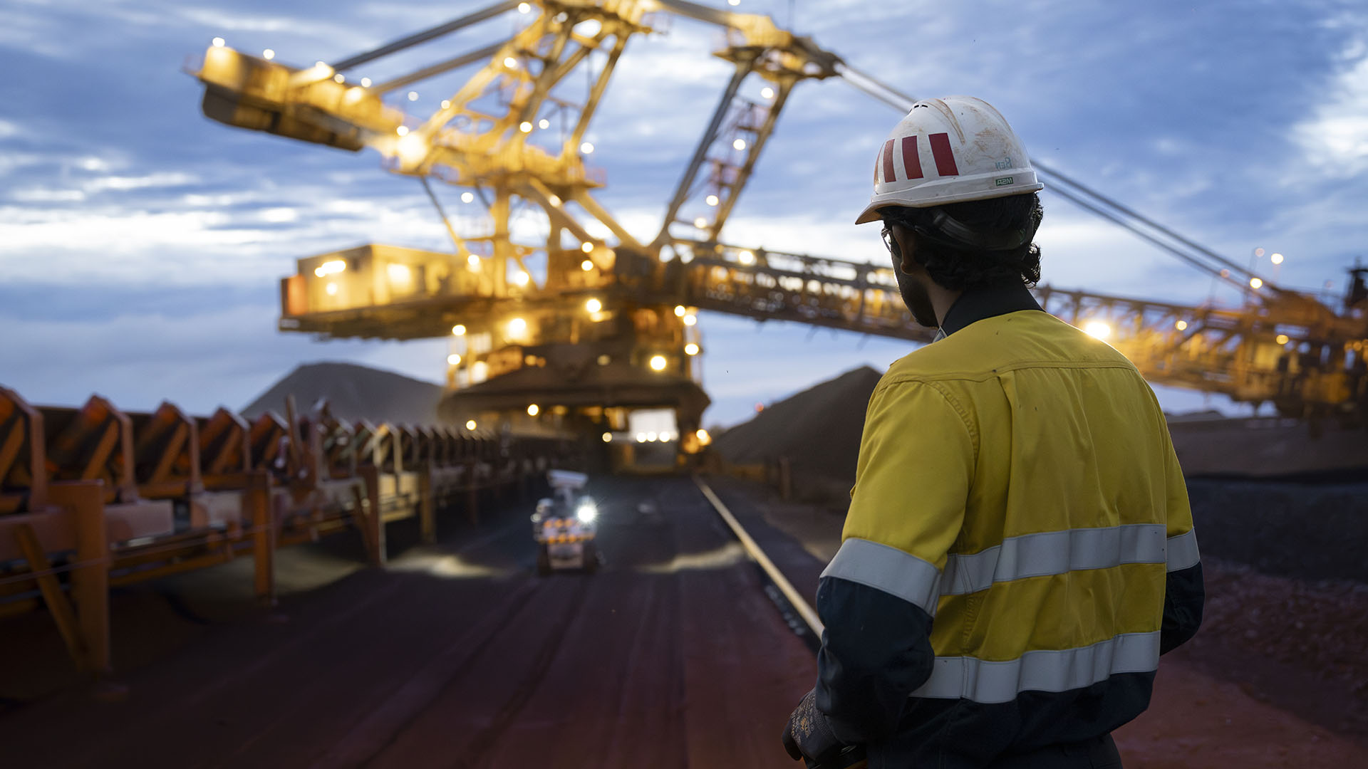 Employee using rover at Gudai-Darri