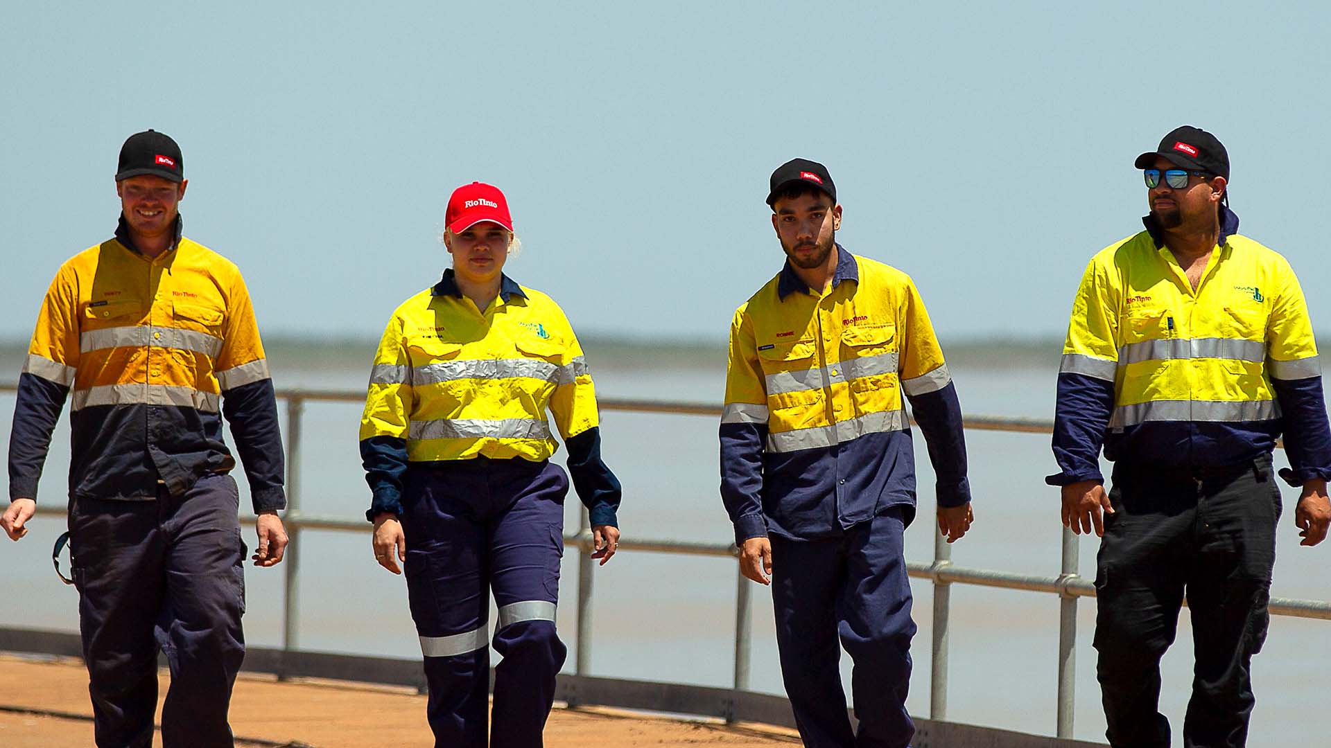 Walking on Derby Jetty