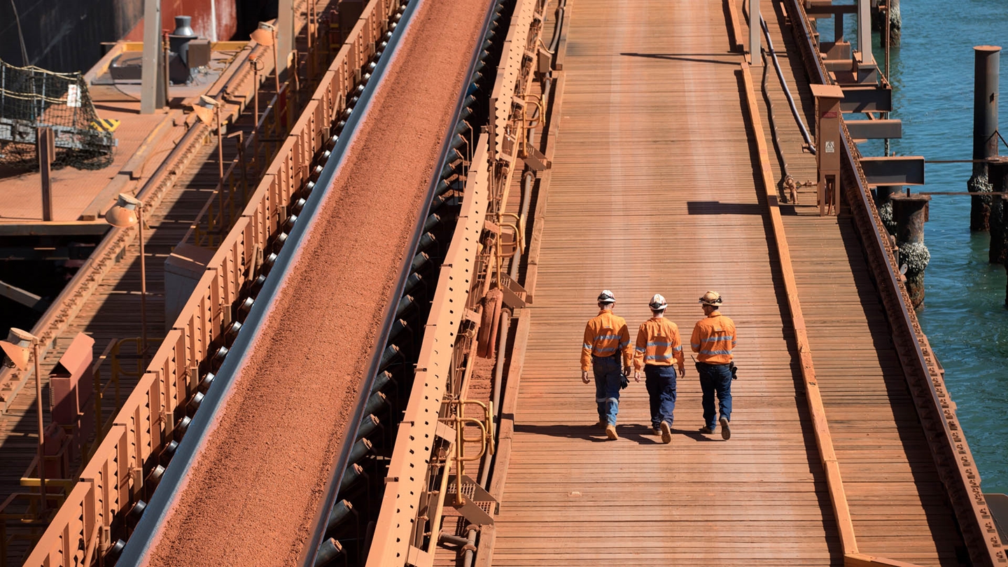 Employees at Weipa