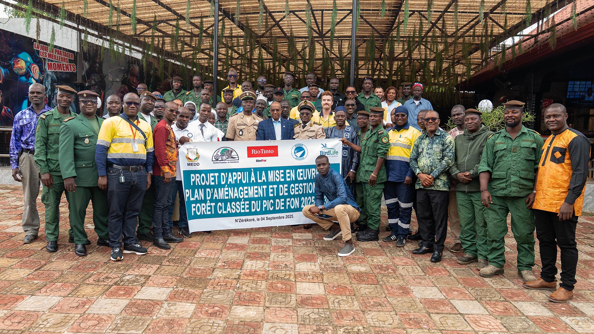 Members of the Pic de Fon partnership at the launch in September 2025.