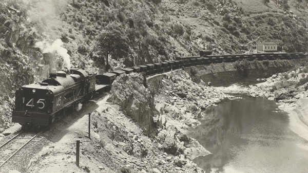 Photo of Rio Tinto railway engine from the history archives