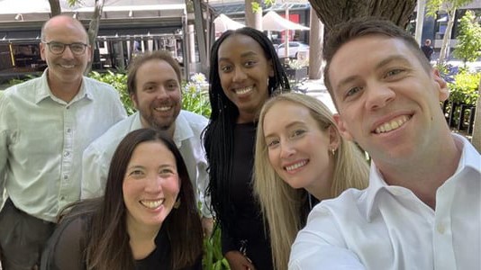 Rio Tinto’s global Human Rights team. L-R: Simon, Shae, Bruno, Rachel, Kylie and Chris. 