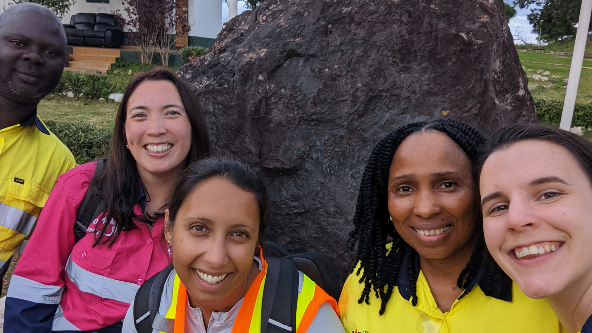 Site visit to Rio Tinto’s Canga Camp, Guinea, in 2022. 