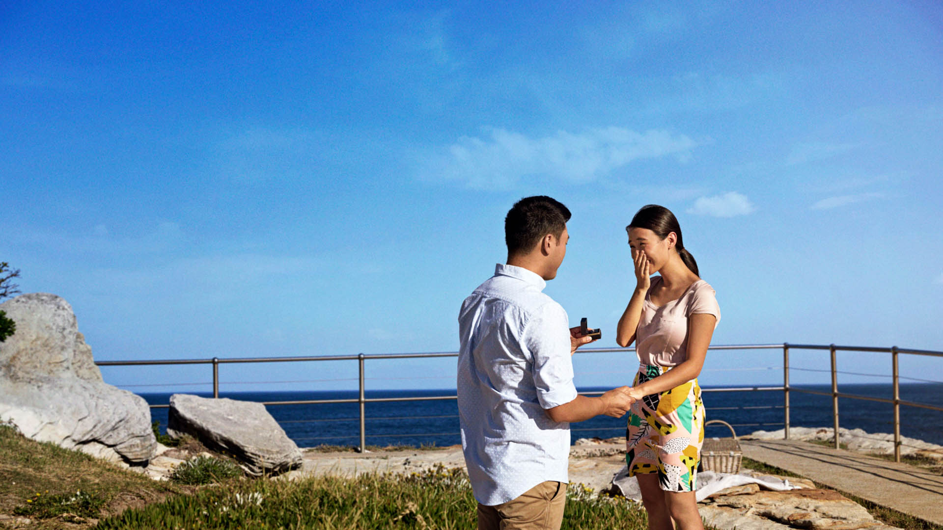 Proposal at the beach