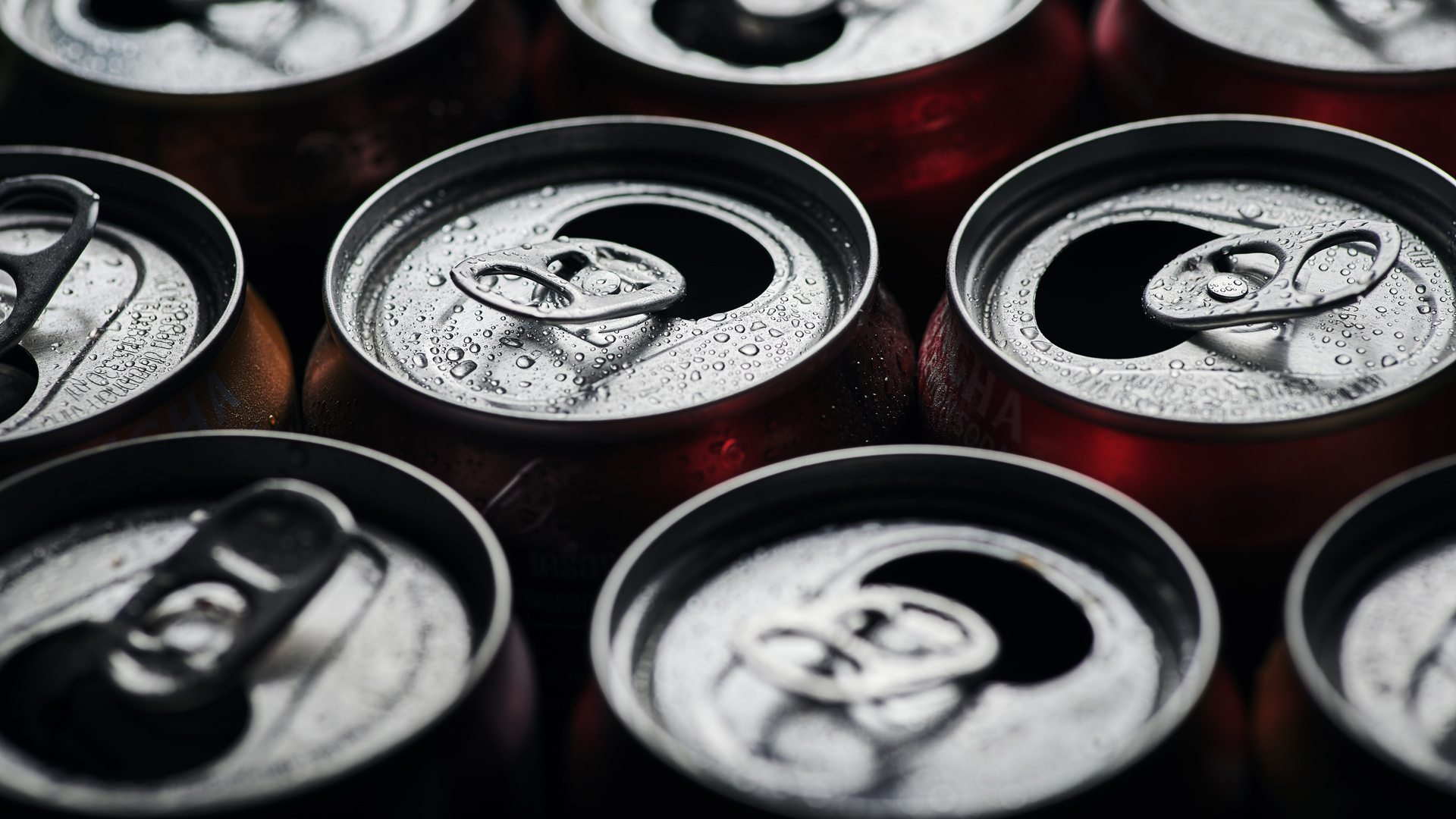 Collection of aluminum cans