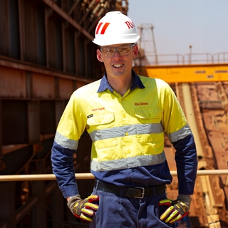Portrait shot Matthew, our Chief Executive, Iron Ore