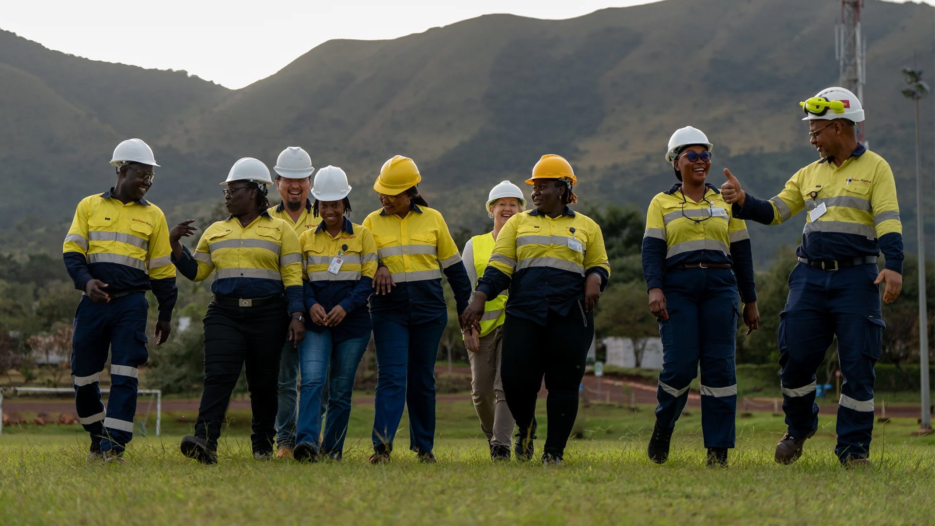 Colleagues at Simandou site