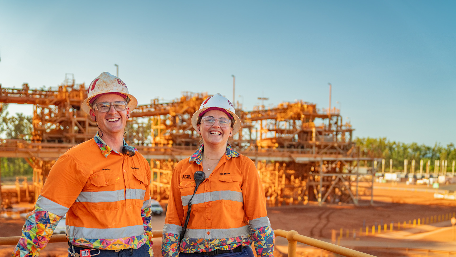 Two employees at Wiepa Arnum operations