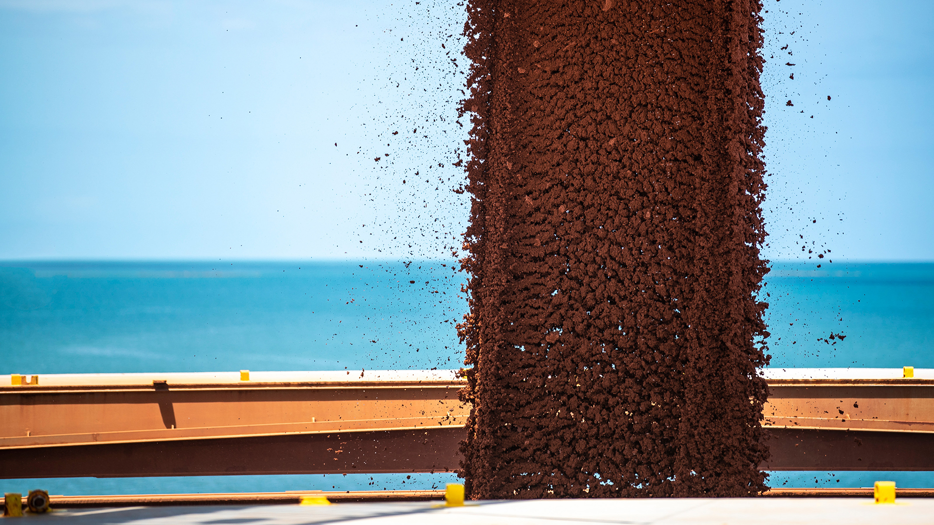 Loading material at Weipa