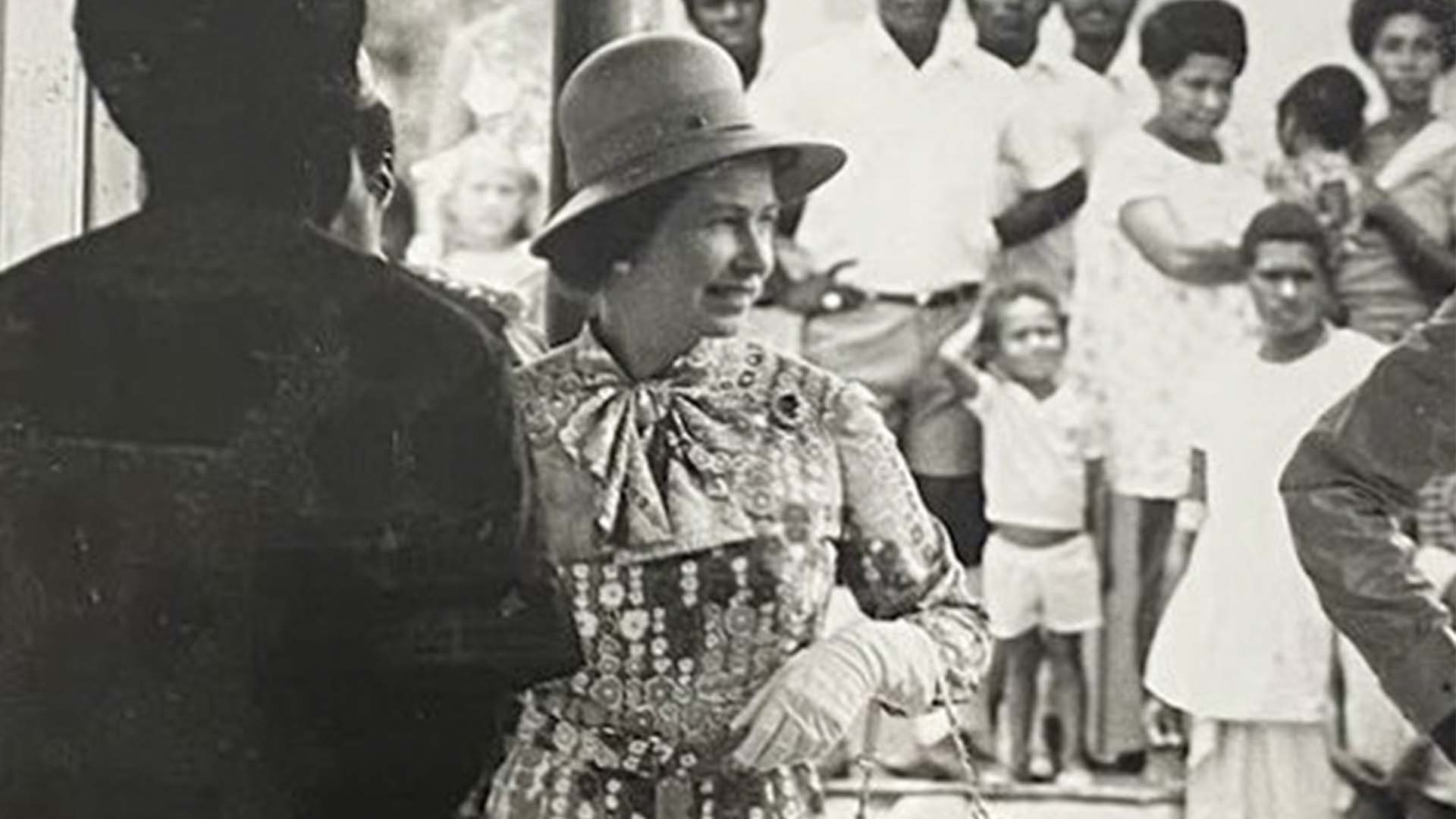 Queen Elizabeth II visits Panguna, Territories of New Guinea, 1974
