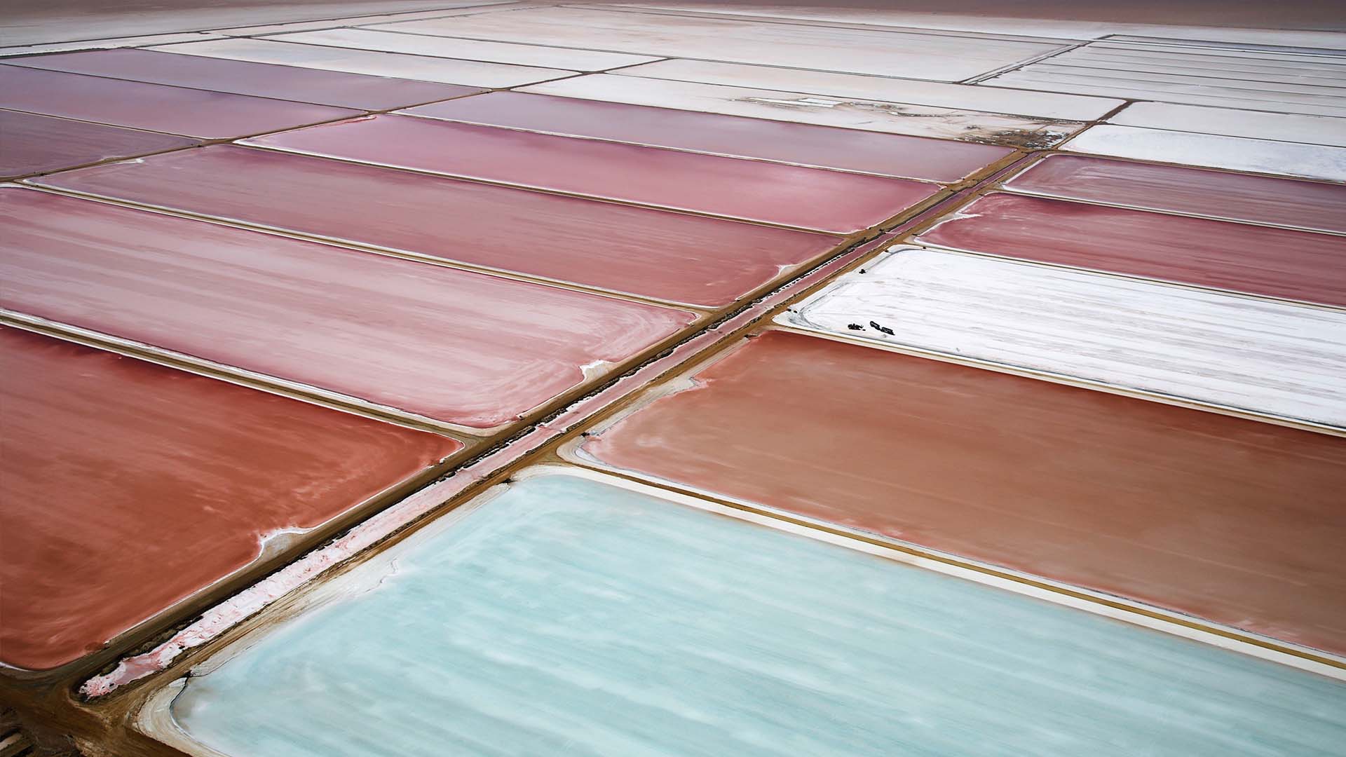 Crystallizers at Dampier Salt, Australia