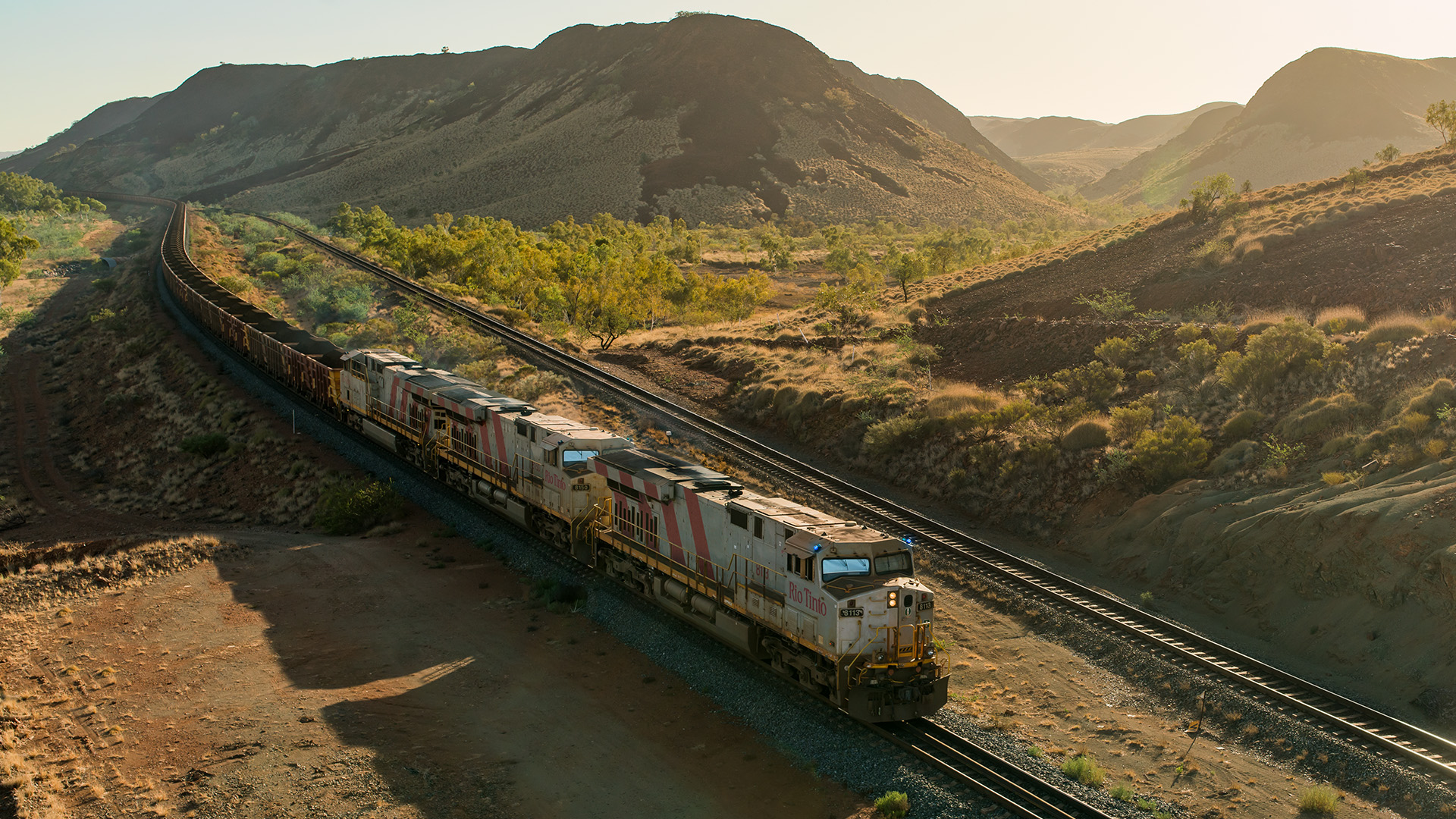 Autohaul driverless trains, Pilbara, Western Australia