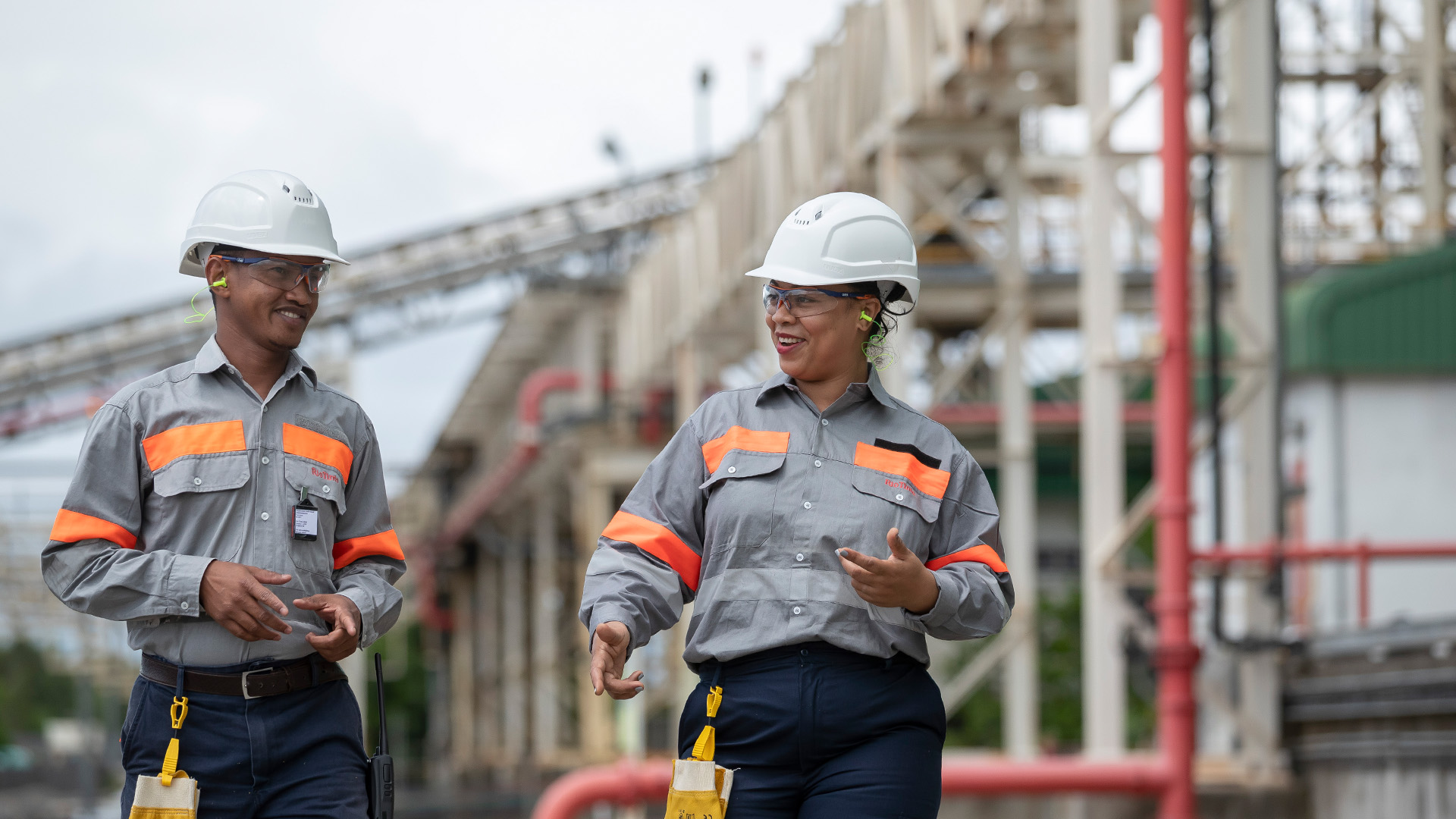 Employees at the Mineral Separating Plant at Mandena site, Madacasgar