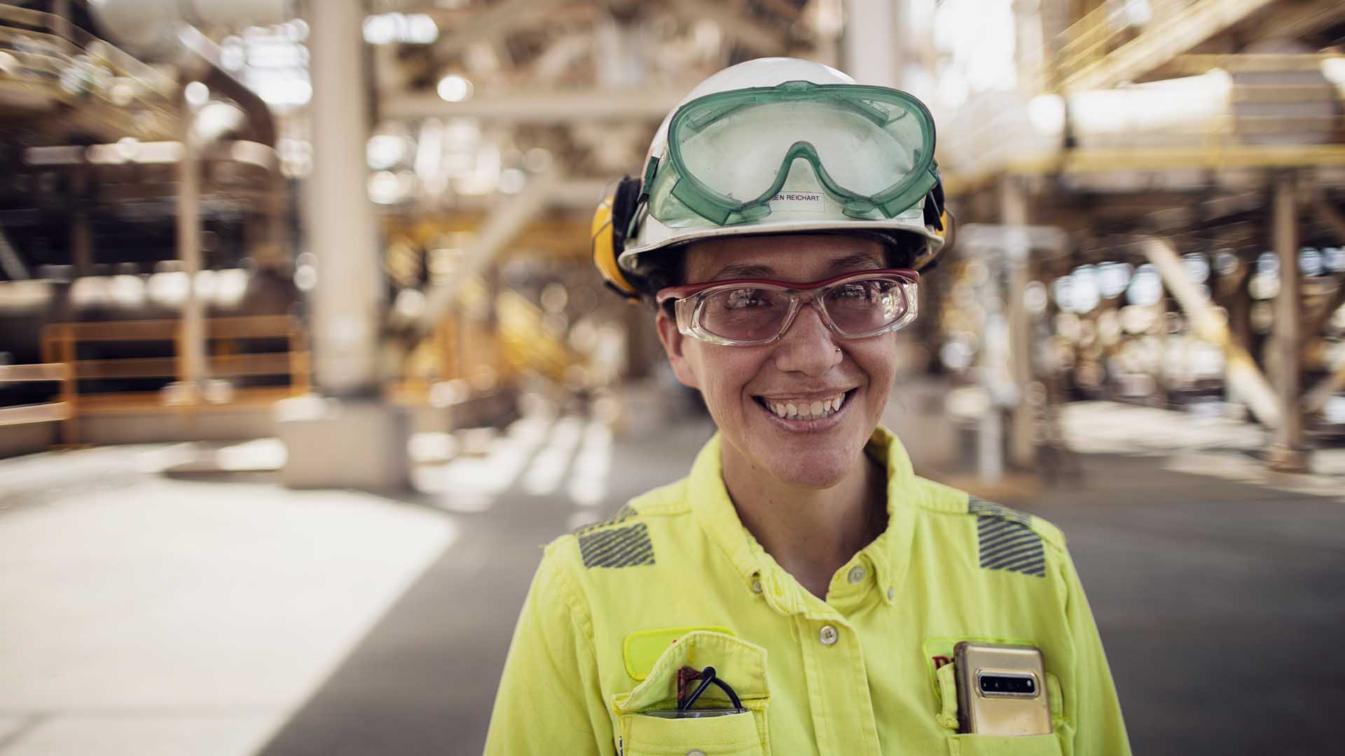 Employee at Kennecott smelter
