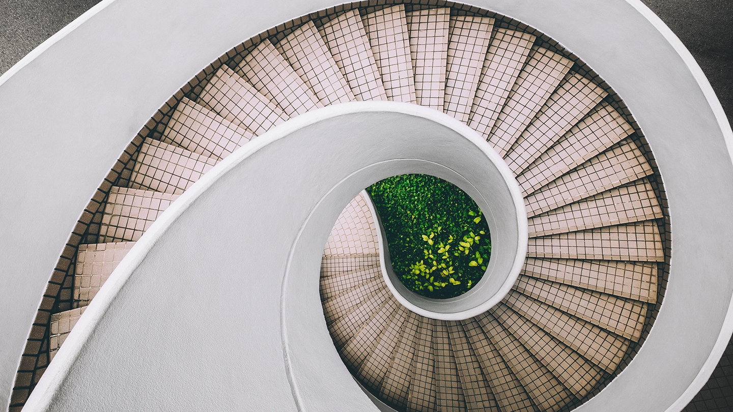 Concrete staircase