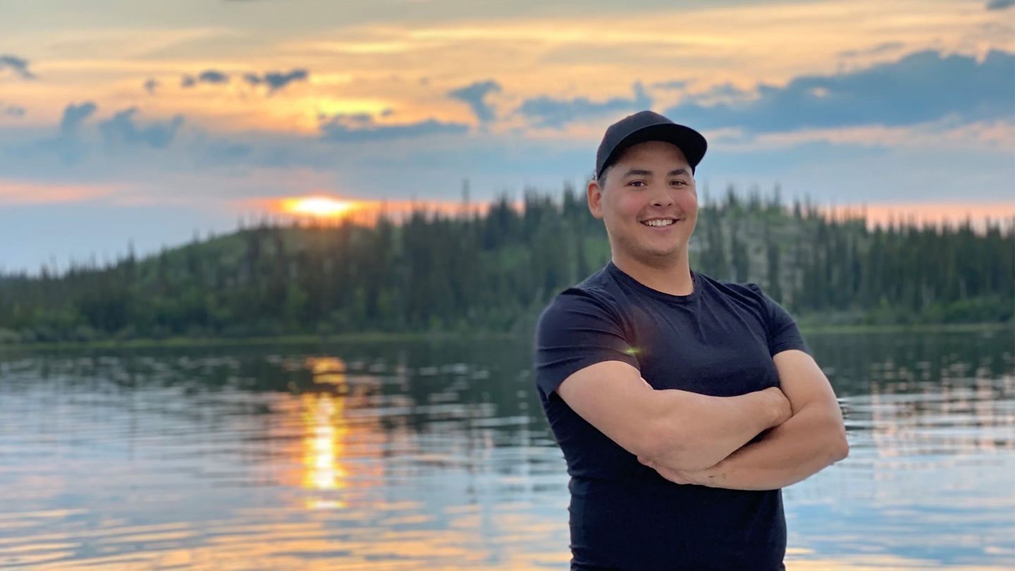 Preston, a proud member of the Délı̨nę First Nation