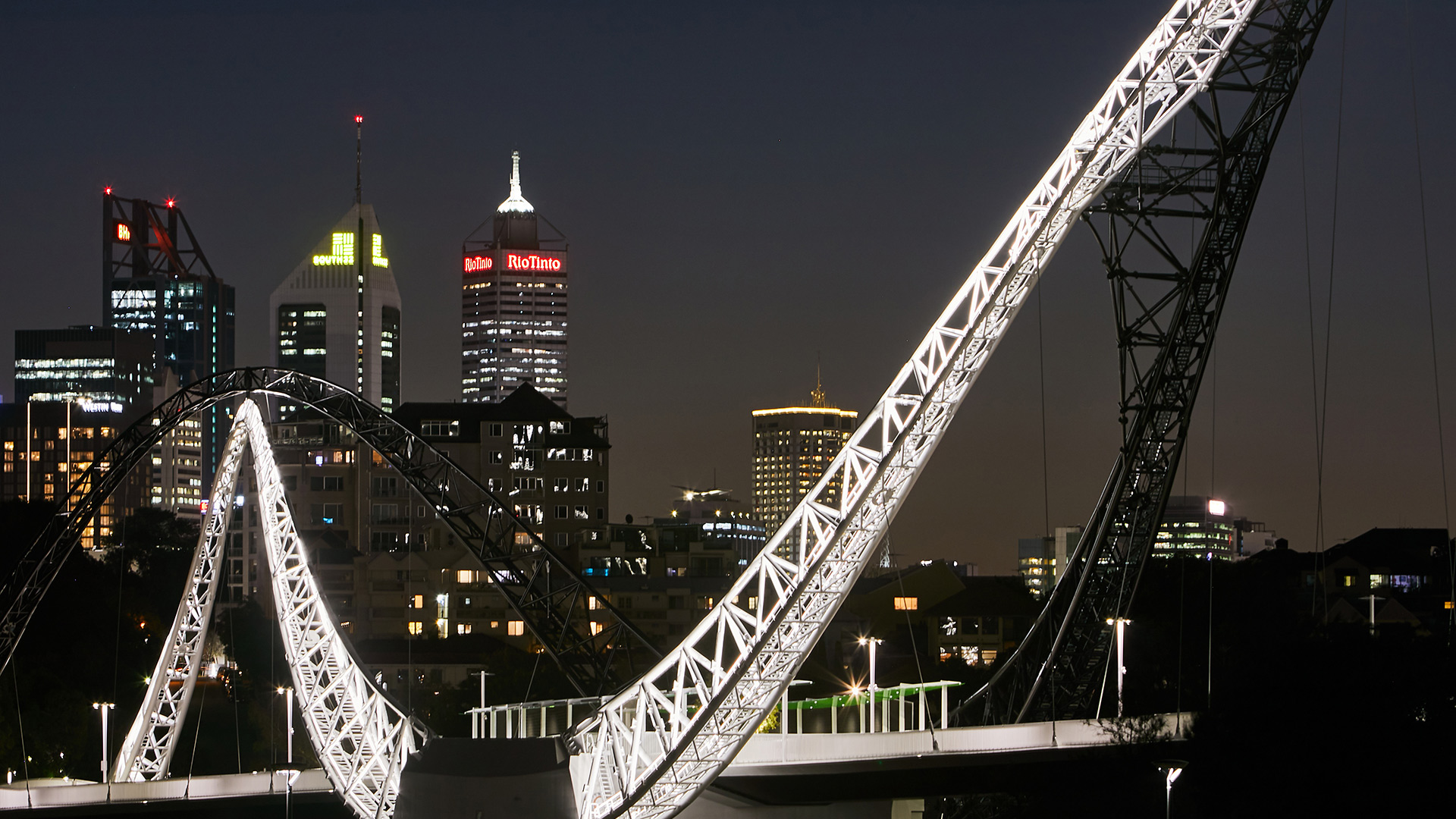 Iron in bridge construction, Perth, Australia