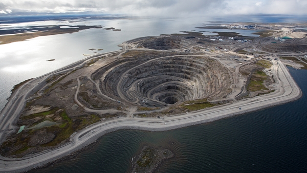 The Diavik Diamond Mine in Canada’s Northwest Territories