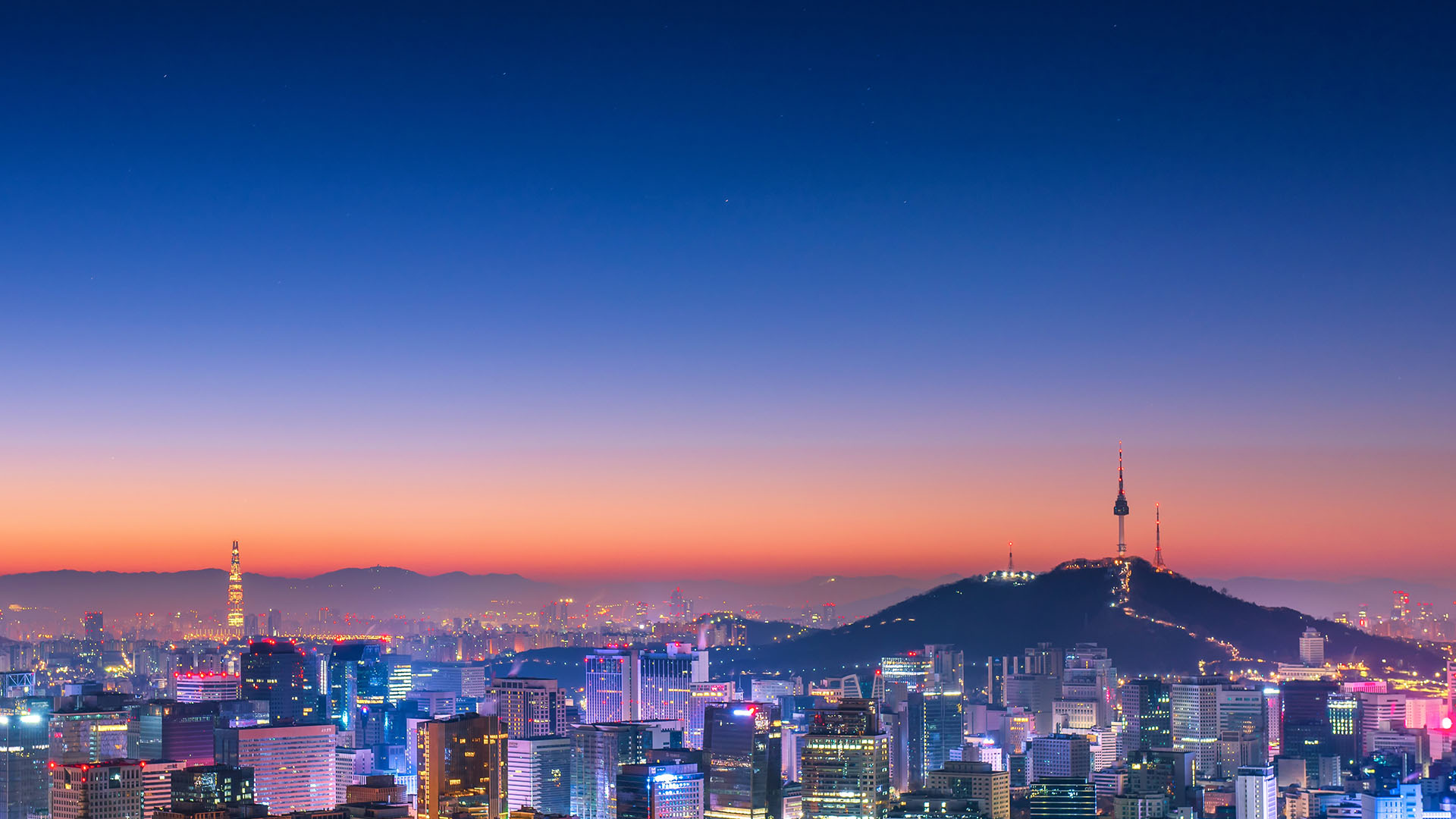 Aerial view of Seoul
