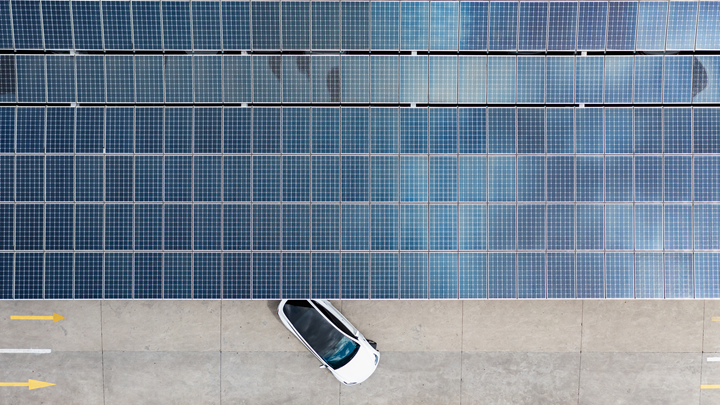 lithium car and solar panels