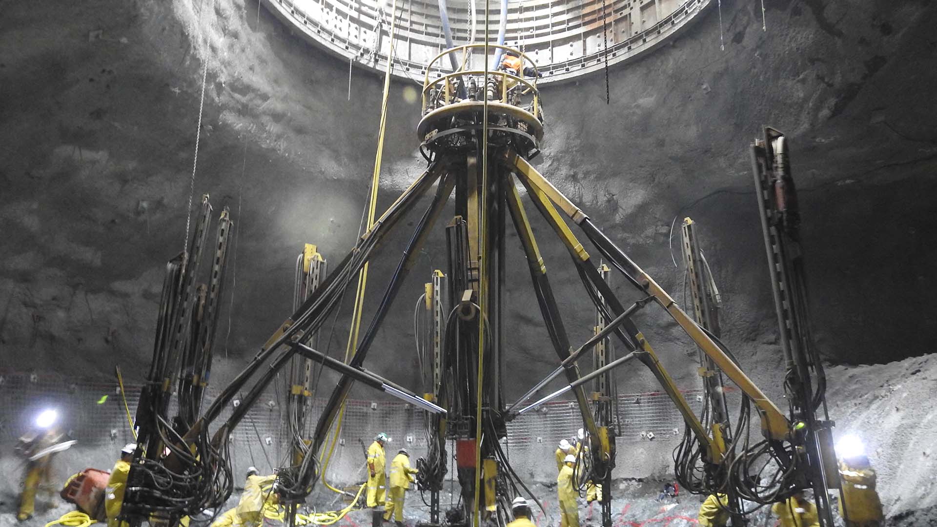 Shaft 2 sinking, Oyu Tolgoi underground mine
